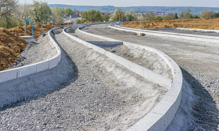 Baustelle Straße Bodenversiegelung